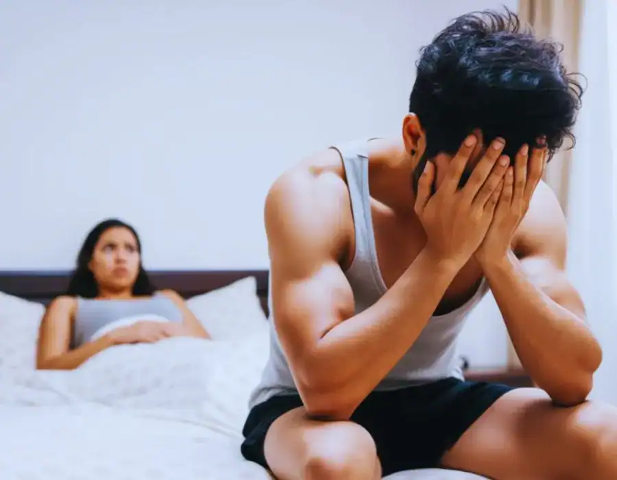 Image of upset man in need of erectile dysfunction treatment Gainsborough